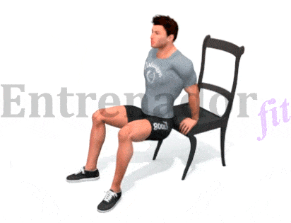 Fondos de triceps en silla - Entrenador.fit